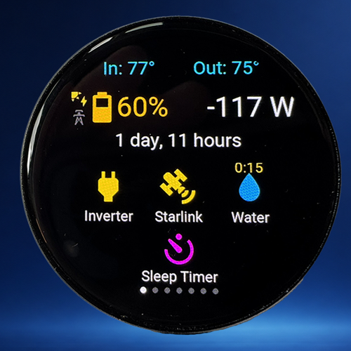 LaunchControl Mini compact AMOLED RV control panel